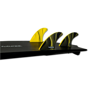 2024 Futures P6 Legacy Thruster Medium Surfboard Fins FHCP6 - Yellow